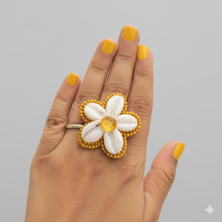 Mini Shell Flower Ring