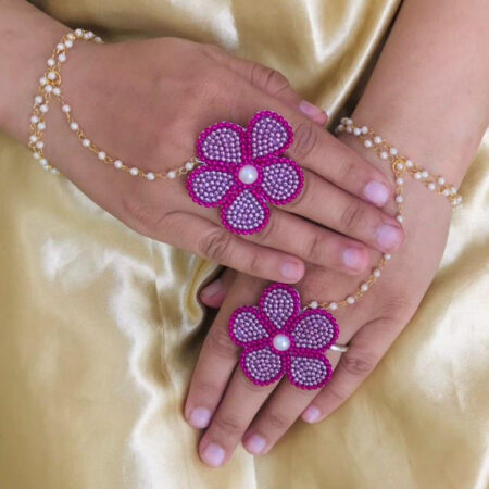 Floral Hathphool (pair)