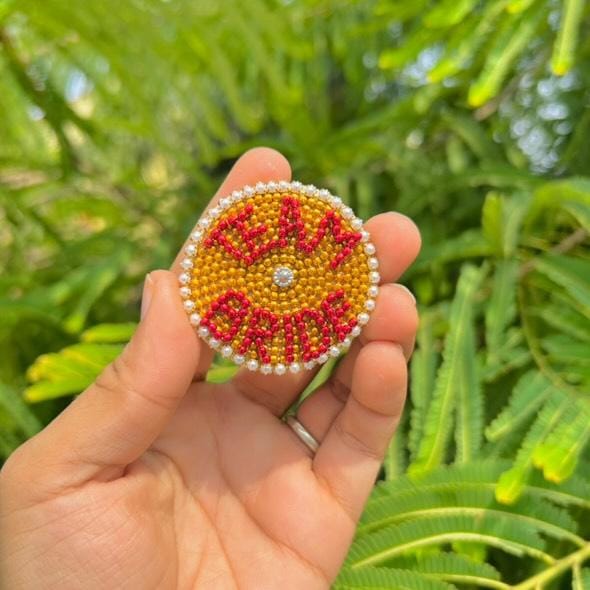 Team Bride Brooch
