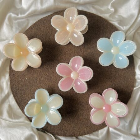 Flower Pastel Claw Clips