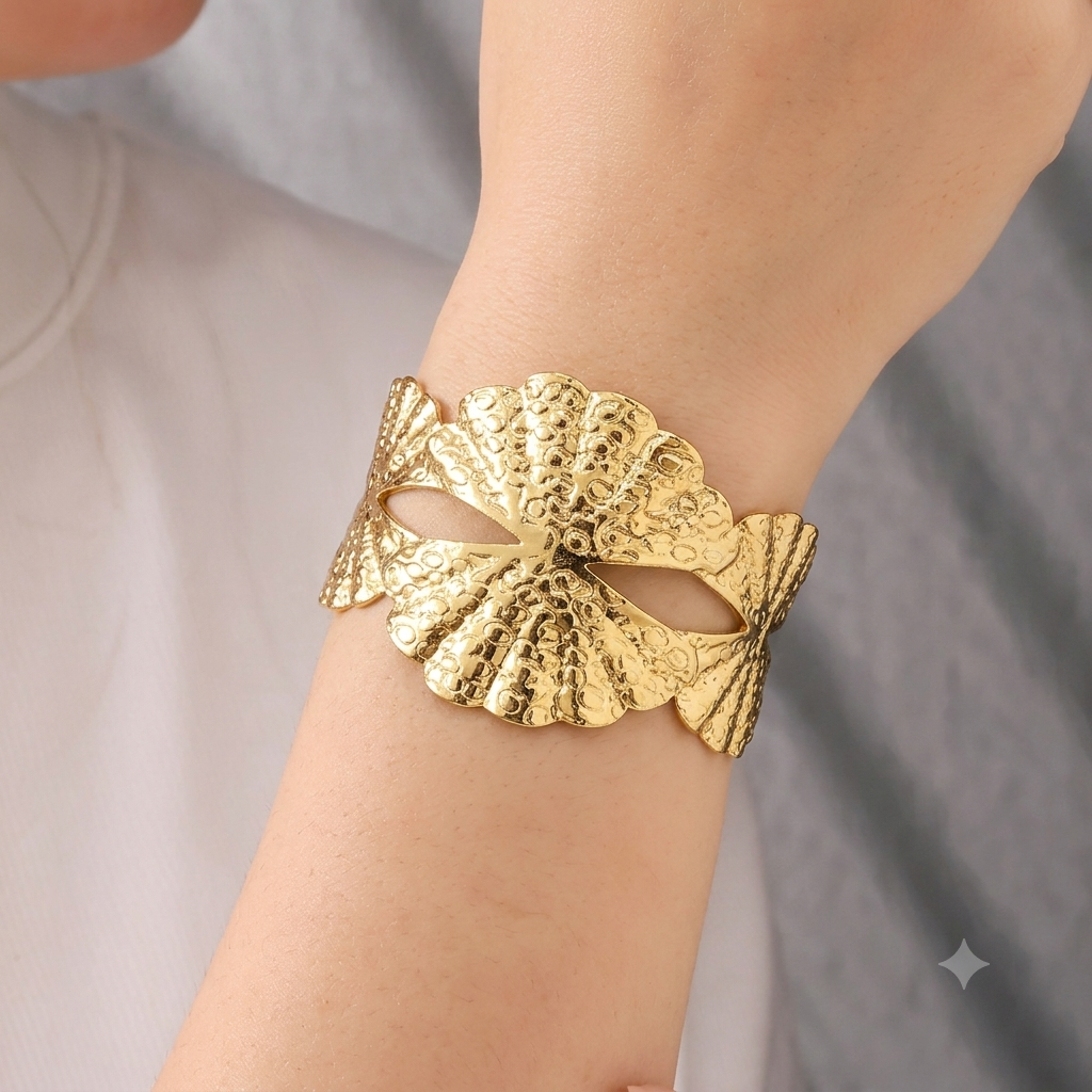 Sunburst cuff ~ anti tarnish